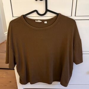 Wilfred Chocolate Brown Short Sleeve Tee